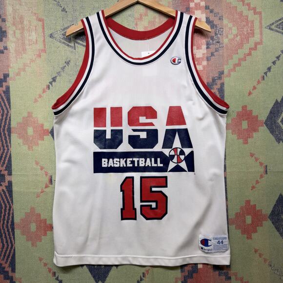 Magic Johnson Dream Team Vintage Champion Jersey Size Large 90s - Picture 1 of 6